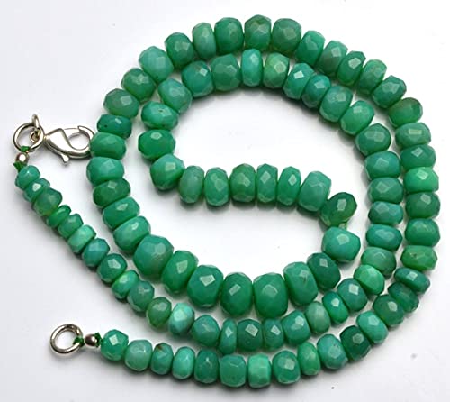 Perles de chalcédoine naturelle facettée 5-8mm de qualité supérieure pour joaillerie