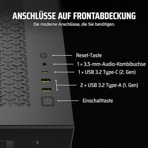 CORSAIR iCUE LINK 3500X RGB Mid-Tower ATX PC-Gehäuse - Gehärtetes Panorama-Glas - Umgekehrte Verbindung Motherboard-Kompatibel -3x CORSAIR… – Ansicht 7