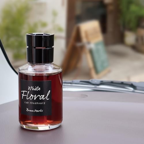 Image of CARALL Brown Marks Liquid White Floral Car Air Freshener (160ml)