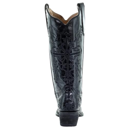 Corral Circle G Women's L5039 Cross Embroidery Brown Snip Toe Western Boots3