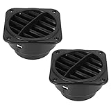 X AUTOHAUX 2pcs Warm Air Vent Outlet 75mm Auto Car Heater Duct Hose Pipe Warm Air Vent Outlet 360 Degrees Rotatable Car Parking Heater Air Conditioner Steering