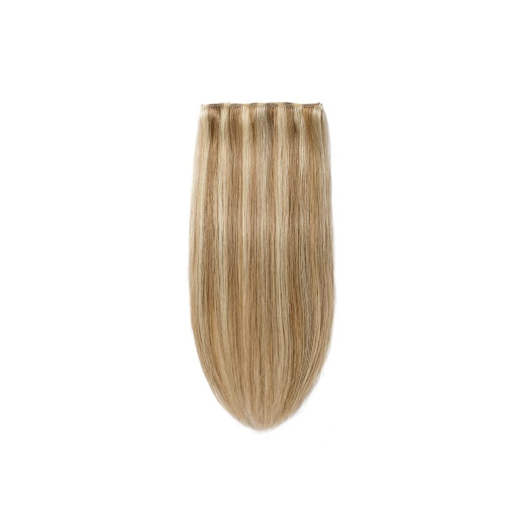 Extension de cheveux naturels fins raides longs à clip pour femme