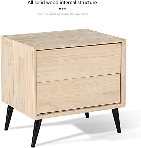Table de chevet en bois jaune résistant pour optimiser le rangement