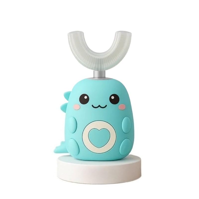 Loulou Smile DinoBrosse – Brosse À Dents 360° Pour Enfants(Vert,2-6 Ans)