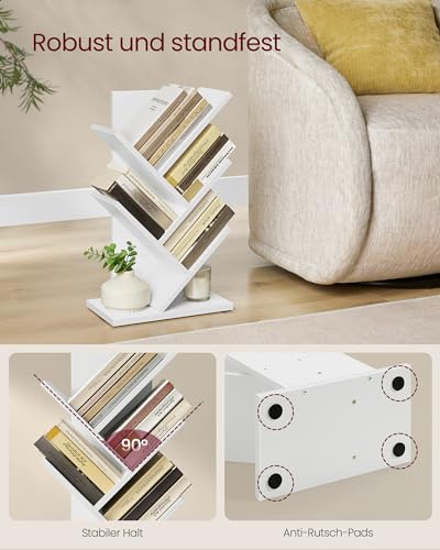 VASAGLE Bücherregal Baumform, 30 x 17,2 x 51,1 cm – Ansicht 4
