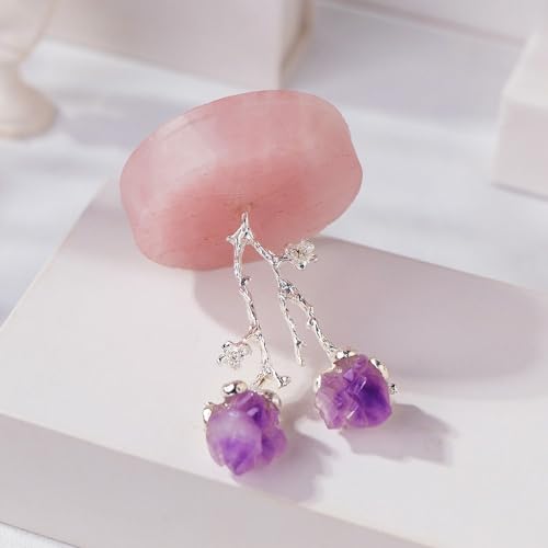 Arbre Feng Shui en améthyste et quartz rose LVTFCO pour décoration de maison