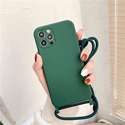 Coque silicone cordon iPhone XR housse souple cordon tour de cou