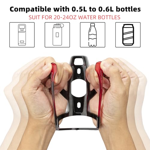 ROCKBROS Bike Water Bottle Holder Ultra-Light Bicycle Bottle Cages with Screws Tool, Universal Bike Cup Holder Rack for Road MTB Bikes 2 41dapyCaJyL