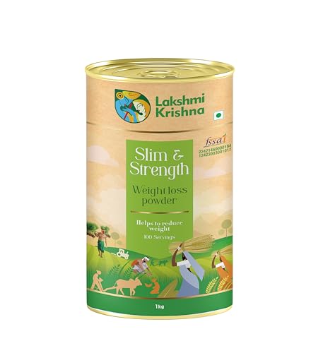 Lakshmi Krishna Naturals Slim & Strength Multi Grain Health Mix Powder 1 kg | Sprouted Millets, Pulses & Seeds Blend | Plant-Based Traditional Nutrition Mix
