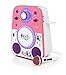 Singing Machine Kids Mood LED Glowing Bluetooth Sing-Along Speaker with Wired Youth Microphone Doubles as a Night Light, Pink/Purple, (SMK250PP)
