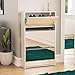 Vida Designs Welham Scarpiera con 3 Cassetti, a Specchio, per Corridoio, Armadietto, Porta Scarpe, Credenza in Legno, Bianco, 3 Drawer, H 102,5 x L 63 x P 17 cm Circa