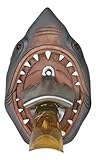 Ebros Gift Nautical Marine Shark Attack Great White Shark Jaws Wall Bottle Opener Soda Beer Bottle Cap 7" High Ocean Tide Beach Apex Predator Sharks (1)