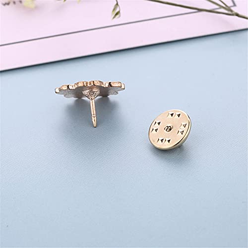 Image of 4pcs Cherry Blossom Brooch Pins Cute Flower Cherry Blossom Enamel Lapel Pin for Teen Girls Women Jewelry Gifts Friendship
