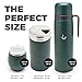BALIBETOV Complete Yerba Mate Set - Modern Mate Gourd, Thermal Flask, Yerba Container, Bombilla and Cleaning Brush Included - All Premium Quality 304 18/8 Stainless Steel (GREEN)