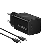 【Lieferumfang】1 * Helper 65 W USB C Netzteil;1 * USB-C bis USB-C mit einem Kabel von 5,9ft ; 1 * Aufbewahrungstasche;1 * Handbuch