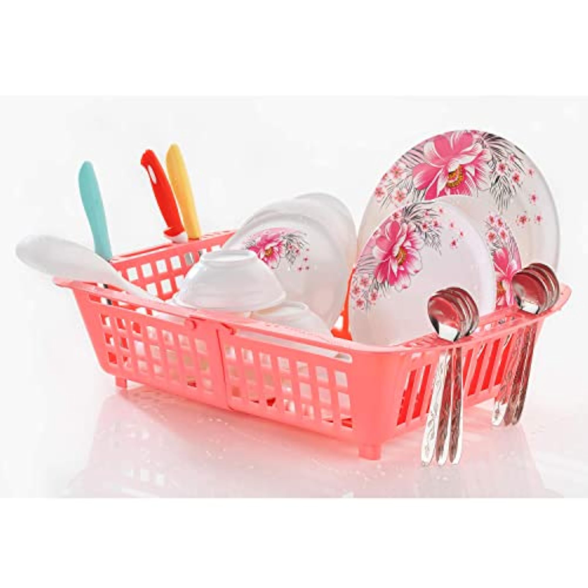 Plastic Flexible Kitchen Drying Drainer Plates Holder Basket