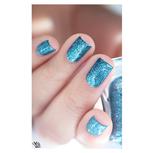 Image of ILNP Time In A Bottle - Vivid Blue Holographic Nail Polish
