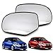 Nonstops Pair Side View Door Mirror Glass Lens for Suzuki Swift Hatchback 2012 2017 Matte Black