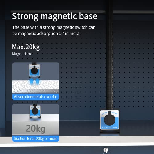 XINYIQI Magnetic Work Light, Led Machine Light, IP66 Waterproof gooseneck Light, 800 Lumens + Reinforced Magnetic Bas, Suitable for Lathe Table by XINYIQI - Image 7