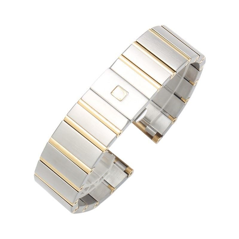 Bracelet de montre en acier inoxydable pour style élégant bicolore 25mm au bureau