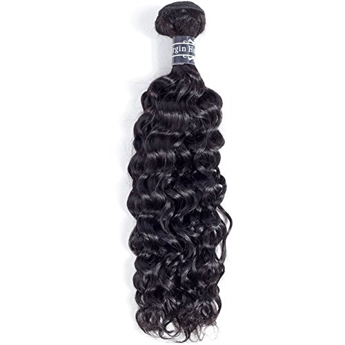 Amella Hair One Bundle Deal (18Inch) Virgin Brazilian Curly Hair Weave 8A Unprocessed Brazilian Kinky Curly Virgin Hair Extensions,Natural Black Color,Can Be Dyed And Bleached #TOP1