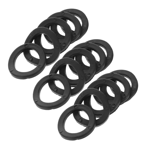 HONITANO 15 Piezas Arandelas para Barra de Pesas Anillos Planos de Plástico Antideslizantes para Mancuernas y Barras de Gimnasio Estabilizadores de Peso Resistentes y Fáciles de Instalar