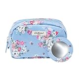 Cath Kidston Make Up Bag with Mirror | Travel Makeup Case | Cosmetic Organiser | Vanity Makeup Kit Case | Train Make Up Case | Clifton Rose Print