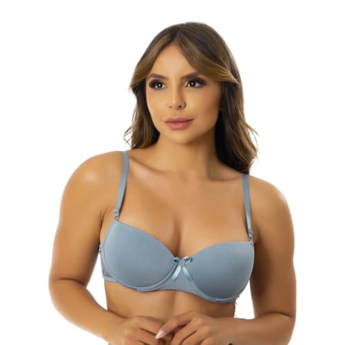 Kit 3 Sutiã Bojo Liso Básico Microfibra Reforçado Lingerie (BR, Alfa, M, Regular, Sortido)
