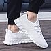 YRLTYO White Sneakers for Women Walking Tennis Running Sneakers Non Slip Gym Workout Athletic Lightweight Comfortable Fashion Sport Mesh Casual Shoe Size 7.5