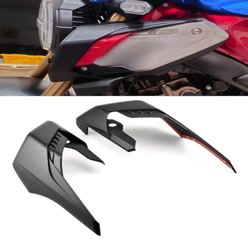 Verkleidungsabweiser für CB650R 2018 2019 2020 2021 2022 2023, PSLER Motorrad Winglets Fin Trim Abdeckung Protector Dekoratives Zubehör(Schwarz)