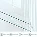 LANGBOHOS Tempered Glass Cutting Boards for Kitchen,Clear Cutting Board for Countertop,Non-slip Chopping Board,Table protection, Heat Resistant, Shatter Resistant (Clear, Set of 4)