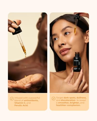 Buttah Skin Vitamin C Serum 1 FL oz e 30mL - For Face - Vitamin E - Ferulic Acid - Green Tea - Image 3