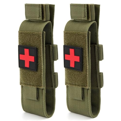 Bolsa para torniquete impermeable Jorzer pack de 2 unidades color verde para cinturón
