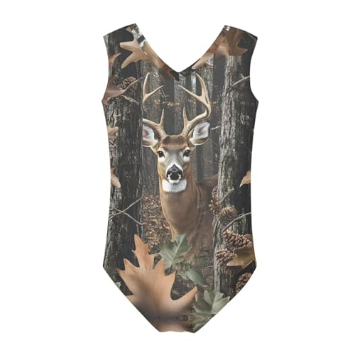 Image of Xpyiqun Swimsuits for Girls 3-14 V Neck Sleeveless Bathing Suit Summer Sport One Piece Swimwear Beach Swimming