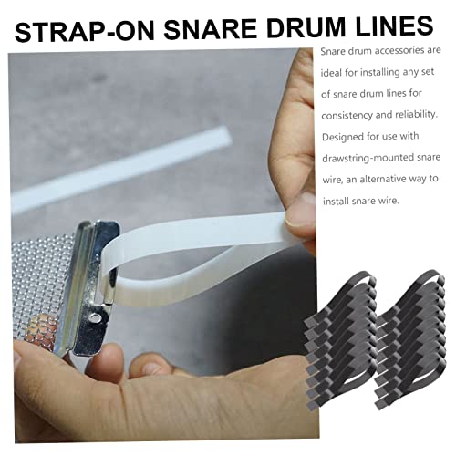 Abaodam 20 Peças Tiras De Fio De Caixa De Tambor Cinta De Fixação De Fio De Tambor Almofada De Caixa