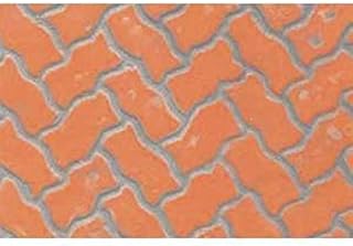 PATTERNED PLASTIC SHEET 2-PACK -- INTERLOCKING PAVING 7-1/2 X 12