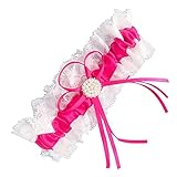 vestido de novia rosa clara segunda mano La liga de novia está hecha de encaje blanco muy suave y exquisita cinta combinada con perlas y diamantes de imitación, elegante y simple y no se desliza.