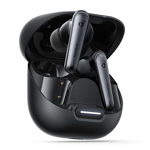 soundcore by Anker Liberty 4 NC Wireless Noise Cancelling Earbuds,98.5% Noise Reduction,Adaptive Noise Cancelling to Ears and Environment,Hi-Res Sound, 50H Battery, Wireless Charging, Bluetooth 5.3