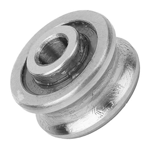 HighDurability U Groove Track Bearings 10 Pack Stainless Steel 5x17x8mm Spherical Raceway for and Embroidery Machines (Single Row of Balls)