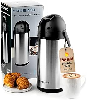 CRESIMO 101 Oz Thermal Coffee Dispenser - Insulated Coffee Airpot with Coffee Air