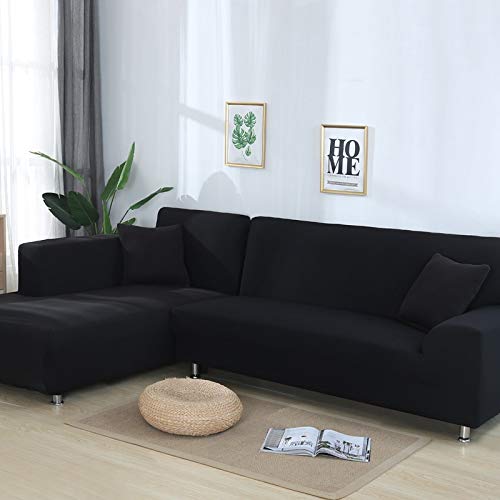 Okjk Color 10 Corner Sofa Cover,For Living Room Sofa Protector,Elastic Spandex Stretch,Armchair Slipcover L Shape Need Buy 2 Piece (,4-Seat 235-300Cm)