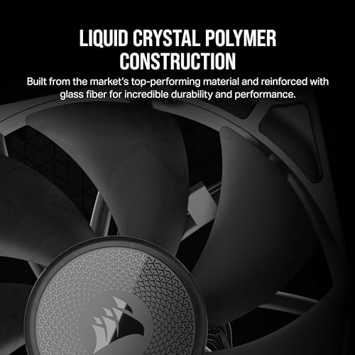 Corsair iCUE LINK RX120 120mm PWM Fan - Magnetic Dome Bearing - Single Fan - Black