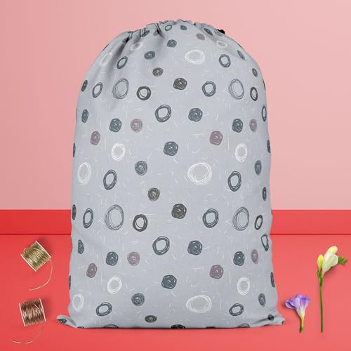 Image of ArtzFolio Hand Drawn Design D2 | Reusable Sack Bag | Bag for Gym, Storage, Vegetable & Travel