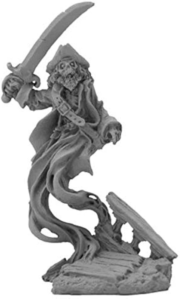 Amazon.com: Ghost Pirate Captain Miniature 25mm Heroic Scale Dark