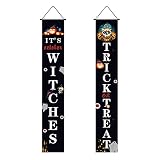 Horror de Halloween aterrador 2023 Y25K Distico de Halloween Nuevo pariente de Halloween con bandera decorativa para fiestas de Navidad Cartel de Navidad Puerta (B, One Size)