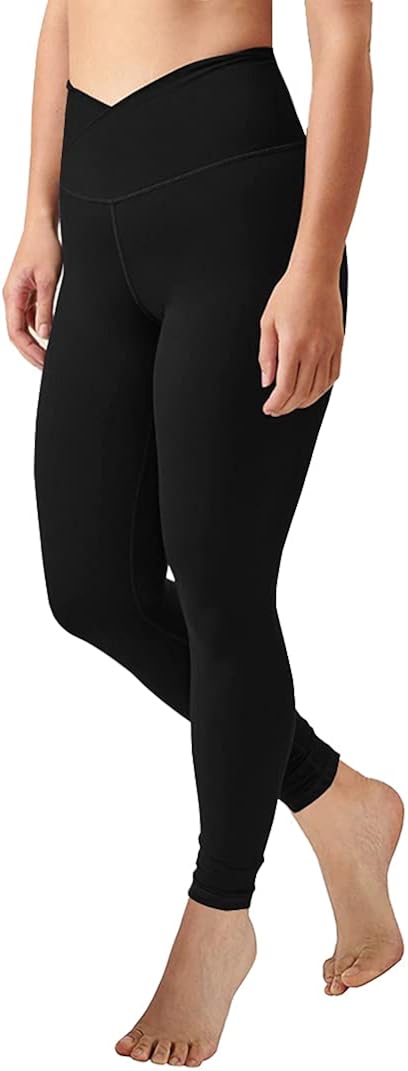 Puedizux Womens High Waisted Yoga Pants Cross Waist Workout Leggings Full Length Atheltic Spandex Leggings at  Women’s Clothing store