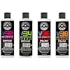 Chemical Guys V Line Car Polish and Compound Kit - Complete Paint Correction System for Light-to-Heavy Swirls, Scratches, Safe for Cars, Trucks, SUVs, Motorcycles, RVs & More - 4 x 16 fl oz