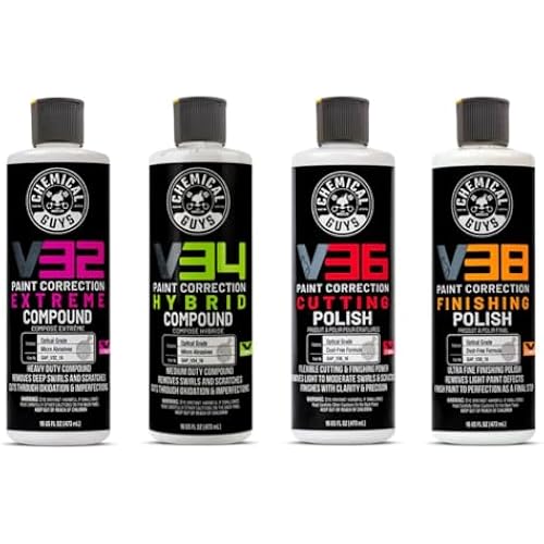 Chemical Guys, V Line Polish & Compound Kit, Paint Correction, 4 x 16 oz