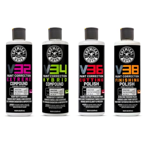 Chemical Guys V Line Car Polish and Compound Kit - Complete Paint Correction System for...