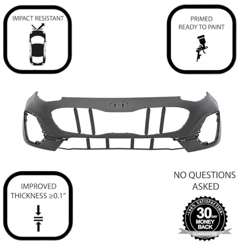 Image of FitParts Compatible with Kia Sportage 2020-2022 Front Bumper Cover | Primed, AWD, Ready to Paint, OEM 86510D9LB0, KI1000209